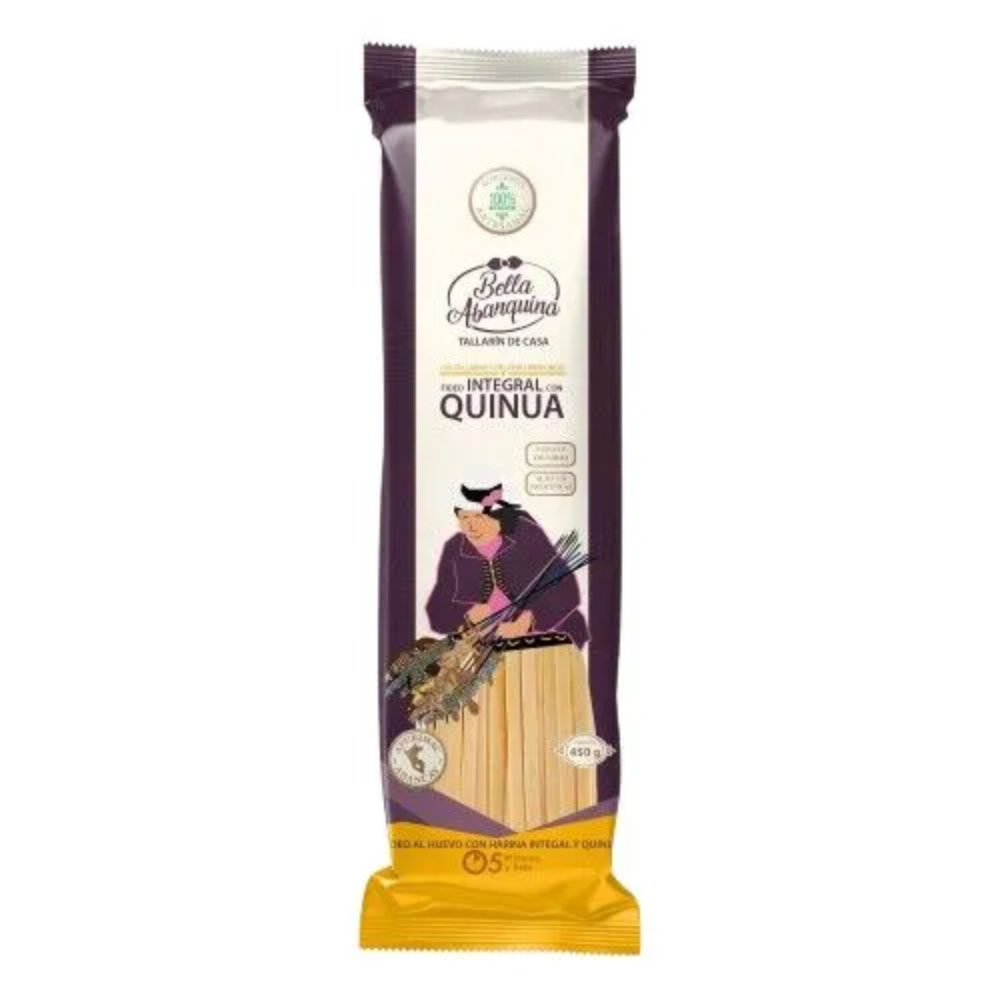 TALLARÍN DE QUINUA X 450GR BELLA ABANQUINA