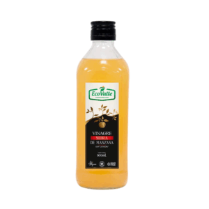 VINAGRE SIDRA DE MANZANA CON CULTIVO MADRE X 500ML ECOVALLE