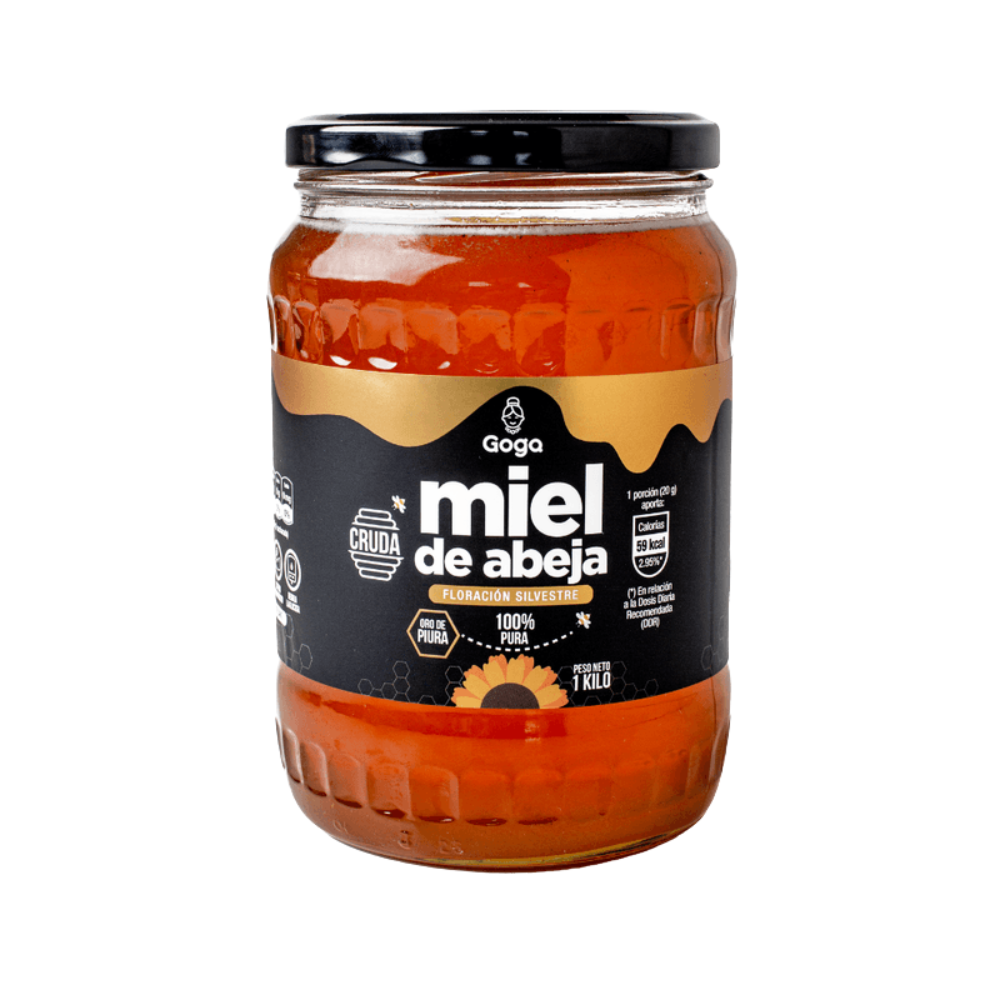 MIEL DE ABEJA CRUDA X 1KG GOGA