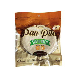 PAN PITA SIN GLUTEN PACK 6 UND X 330GR MOLINOS DEL MUNDO