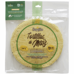 TORTILLA DE MAIZ FAJITA X 17CM 8UND SANIITO