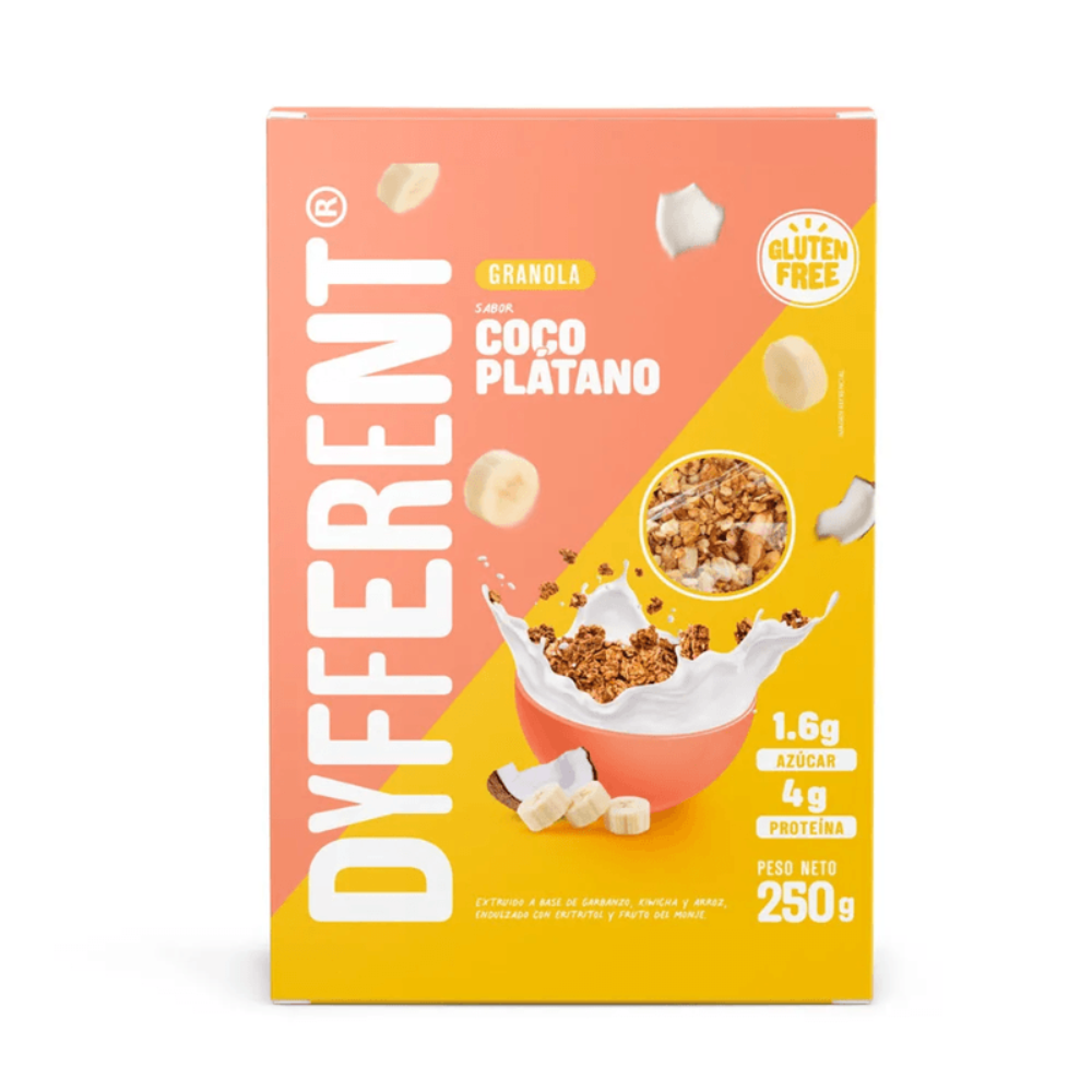 GRANOLA PLATANO Y COCO X 250GR DYFFERENT