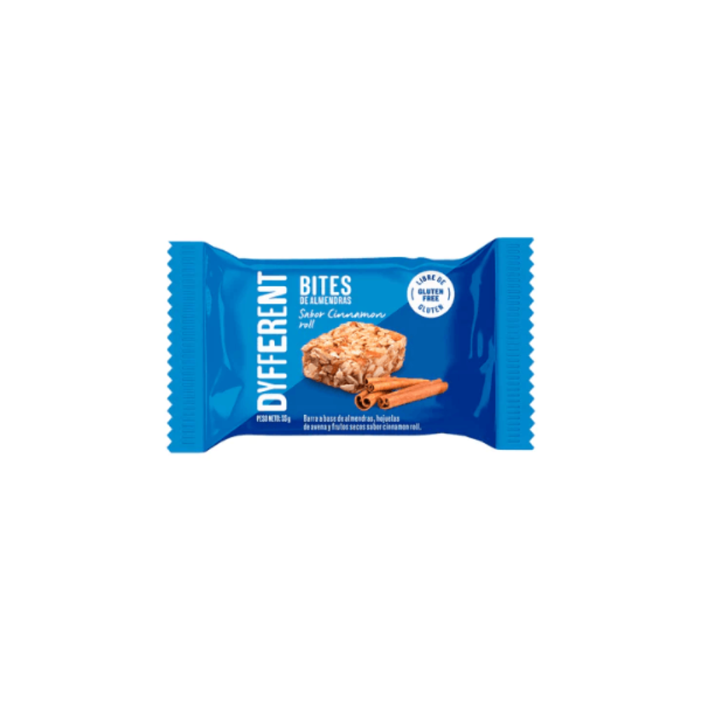 BITES DE ALMENDRAS SABOR A CINNAMON X 55GR DYFFERENT