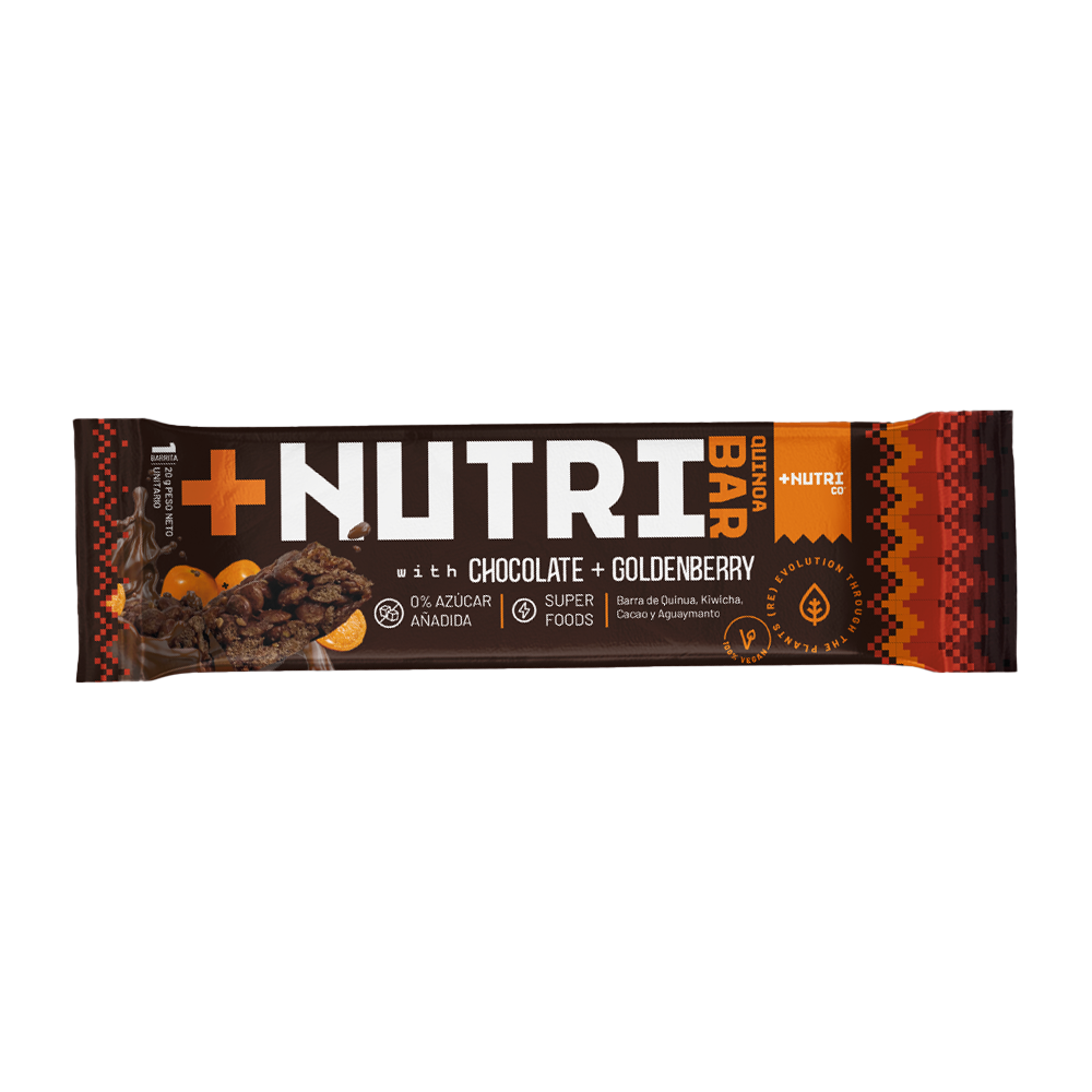 BARRA DE QUINOA GOLDENBERRY CACAO X 20GR NUTRICO