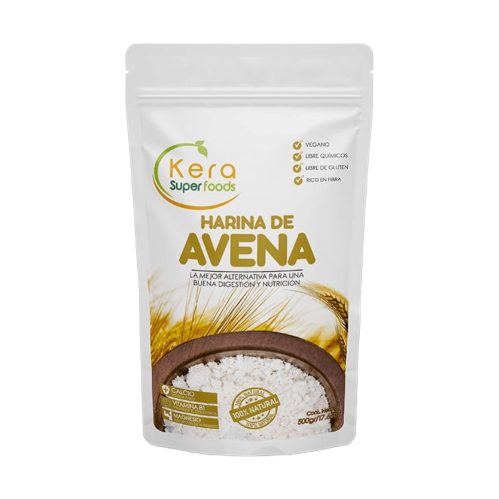 HARINA DE AVENA X 500GR KERA SUPERFOODS