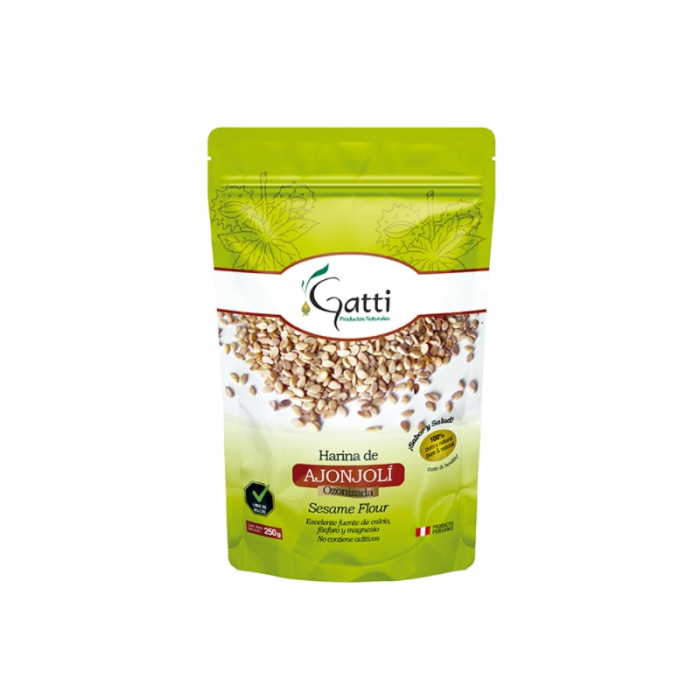 HARINA DE AJONJOLI OZONIZADA X 250GR GATTI