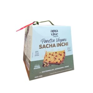 PANETON VEGANO DE SACHA INCHI Y MULTISEMILLAS CON MIEL CABUYA X 750GR AMAGREEN
