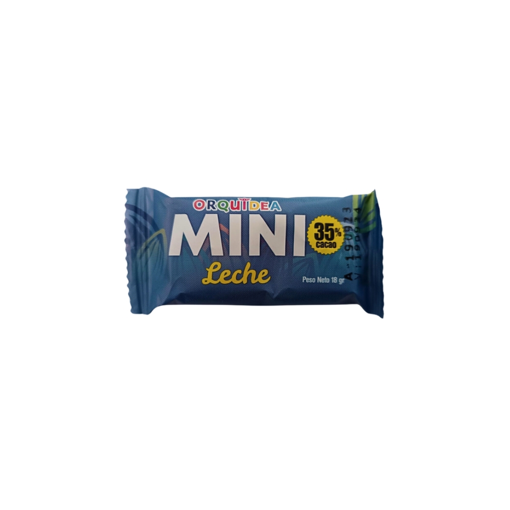 MINICHOCOLATE CON LECHE 35 % CACAO X 18 GR ORQUIDEA