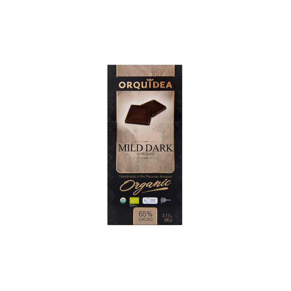 CHOCOLATE MILD DARK 65% CACAO X 45GR ORQUIDEA