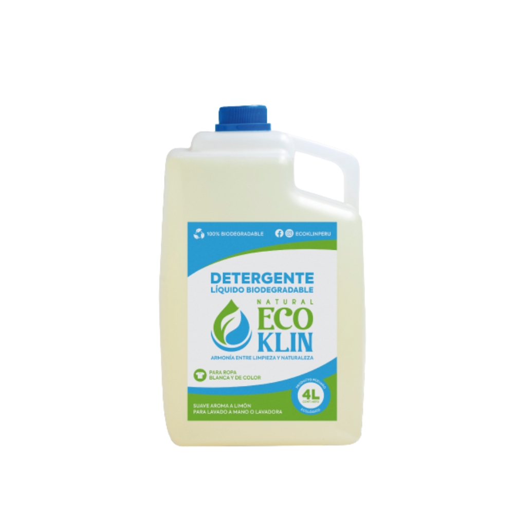 DETERGENTE LIQUIDO BIODEGRADABLE 4 LITROS ECOKLIN