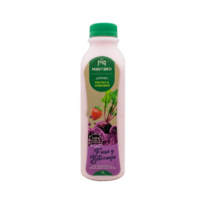 YOGURT PROBIOTICO SABOR BETERRAGA Y FRESA  DE MANTARO X 1 LITRO  STEVIA