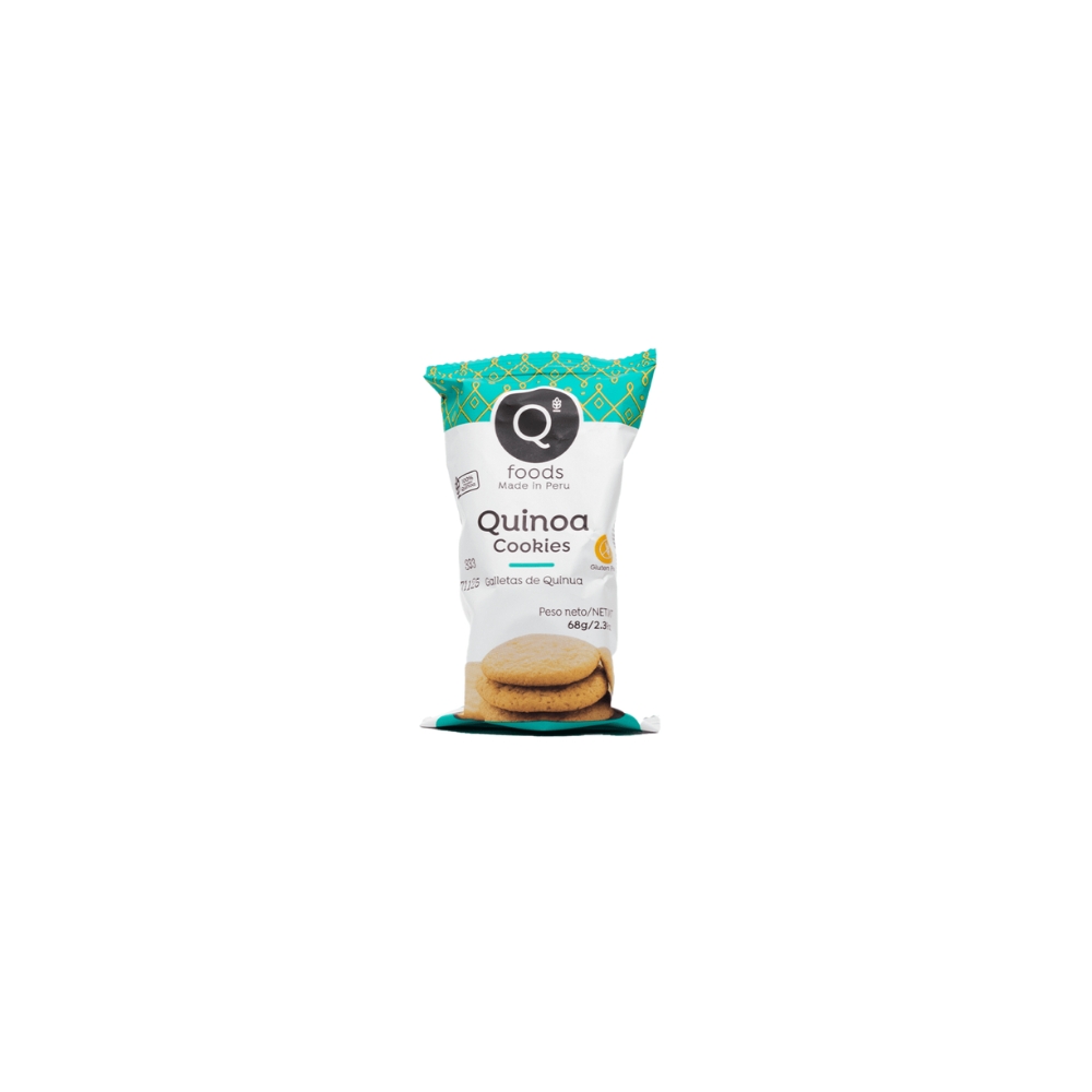 GALLETA DE QUINUA COOKIES Q FOODS 68 GR