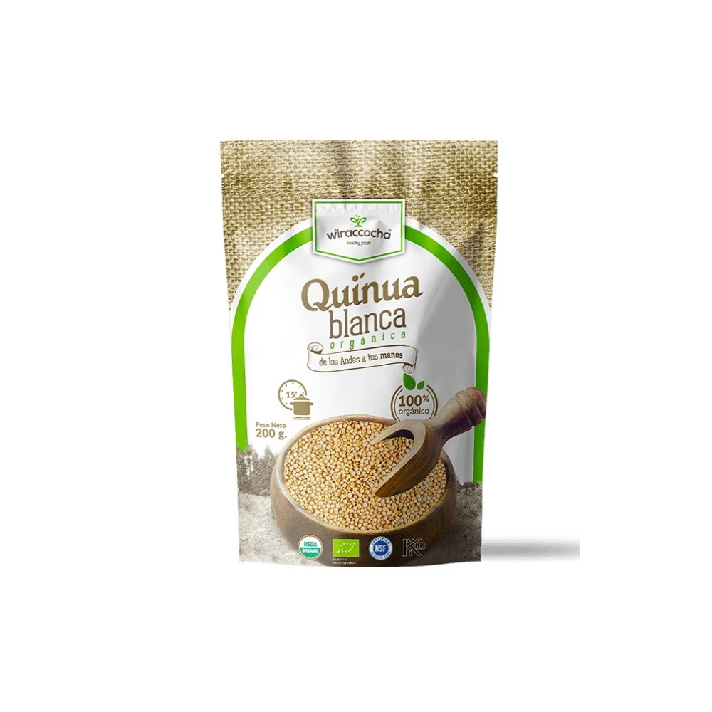 QUINUA BLANCA ORGANIC WIRACCOCHA X 200 GR