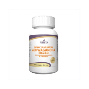 ASHWAGANDHA (KSM66) 100 CAPSULAS X 500MG NANITA FOODS