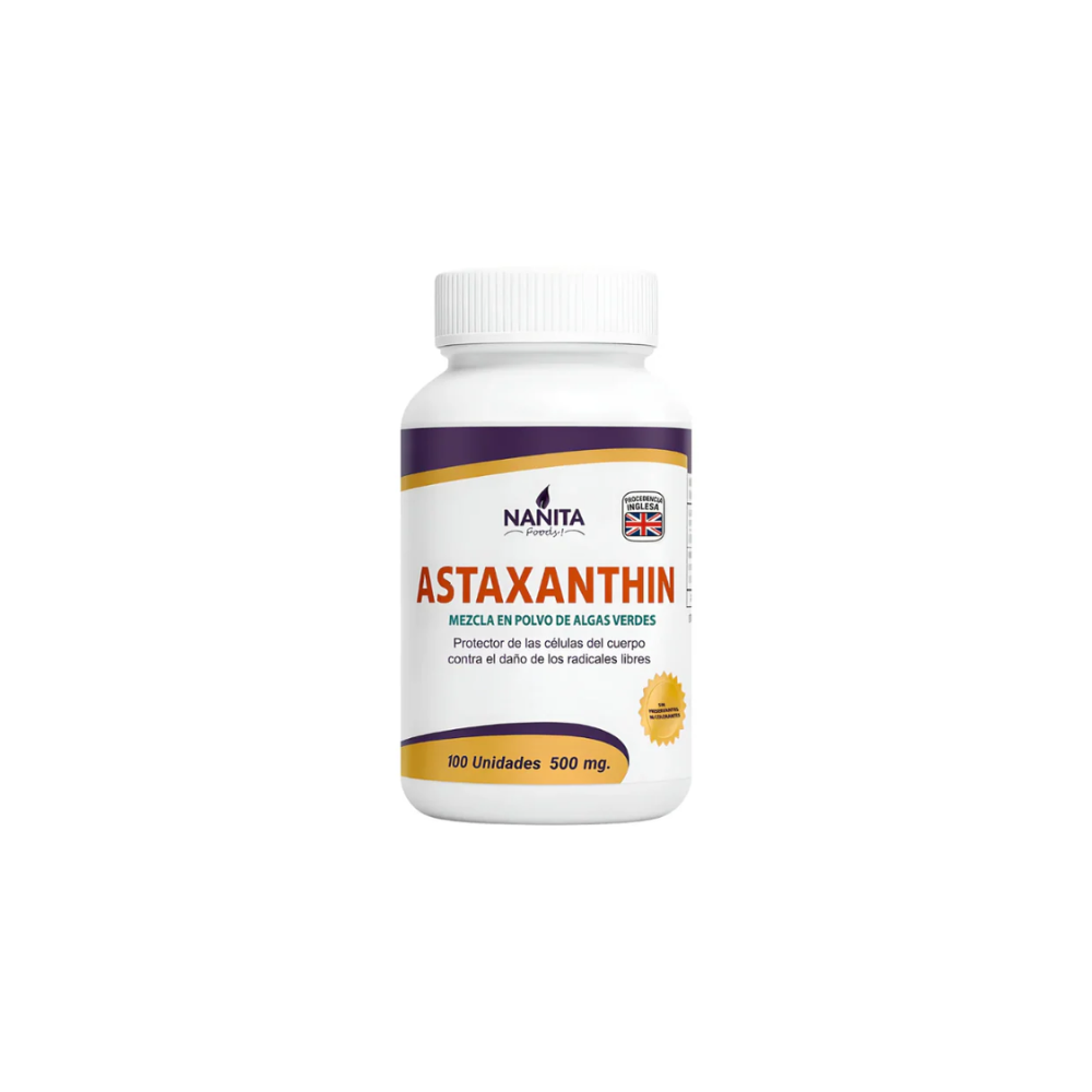 ASTAXANTINA 100 CAPSULAS X 500MG NANITA FOODS