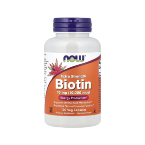 EXTRA STRENGTH BIOTIN 10MG (1000 MCG) X 120 CAPSULAS ENERGY PRODUCTION