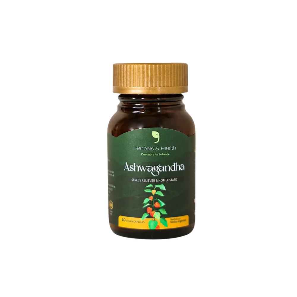 ASHWAGANDHA ORGANICA X 60 CAPSULAS VEGANAS HERBALS & HEALTH